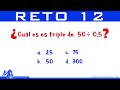 Retos matemáticos para pensar, recordar y aprender | Reto número 12