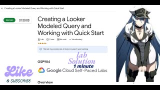 Creating a Looker Modeled Query and Working with Quick Start || GSP984 ||Qwiklabs Arcade 2025.