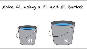 BUCKET CHALLENGE! Make 4L using 3L and 5L buckets 🪣