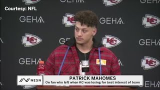 Patrick Mahomes Responds To Fan Who Left Chiefs-Texans Game With Hilarious One-Liner