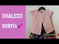 CHALECO para niñas, tutorial paso a paso (crochet)