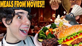 EATING VIRAL FOOD FROM YOUR FAVORITE MOVIES FOR 24 HOURS!!