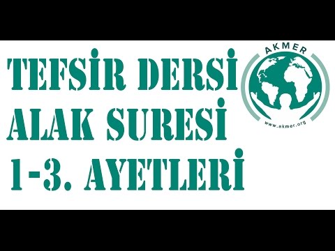 Alak Suresi (1-3.Ayetleri) Tefsir Dersi -Kağıthane- Hamza Er