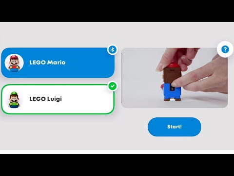 How to connect Lego Mario and Luigi to the Lego Super Mario App