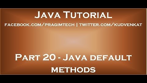 Java default method