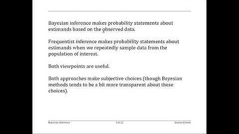 Bayesian statistics - Bayesian vs Frequentist statistics