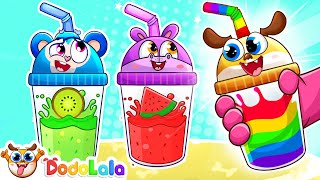 What Flavor To Choose 🙊 Yummy Rainbow Juice Song 🥤| More Colors Songs | DodoLala - DooDoo