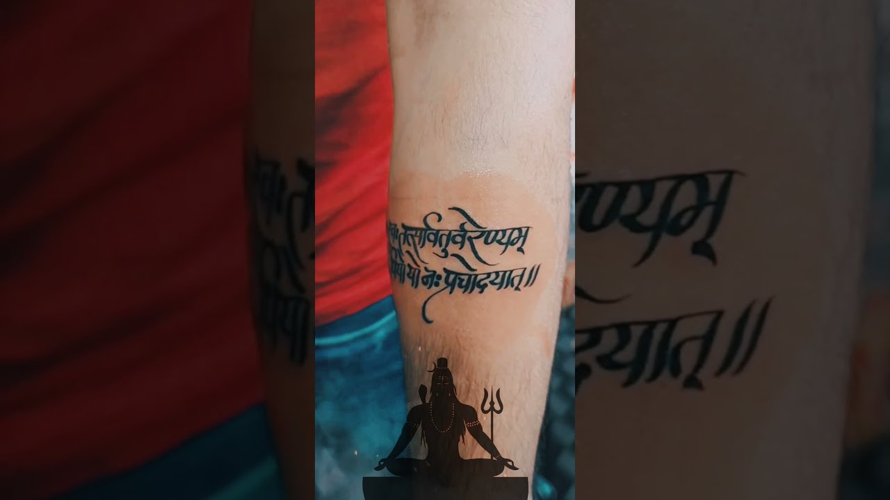 Pulkit Arora on Instagram Customised Gayatri Mantra Spine Tattoo Done By  pulkitarora2100    For Free Consultations and Appointments  what app