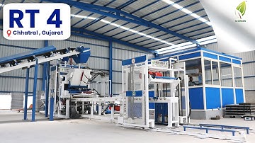 Q Green RT4 Brick & Block Making Machine at Chhatral, Gujarat