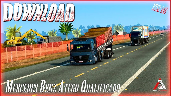 Caminhão Atego 2425 Arqueado Mods Ets2 1.43 - Dalenha Mods