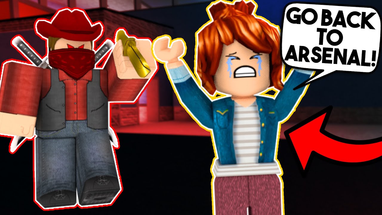 Arsenal Pros Try Murder Mystery 2 Roblox Youtube - im a murderer roblox youtube