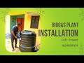 Biogas Plant Installation,CSR Project #biogas #kitchen #trending