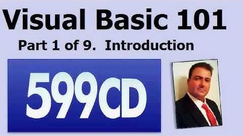 Visual Basic 101 Tutorial Part 1 of 9