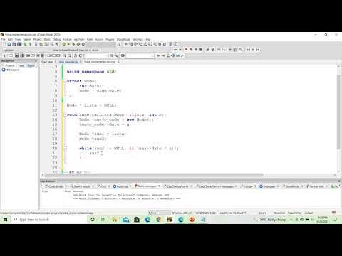 Listas enlazadas simples || C++ || Crear lista, insertar elementos ...