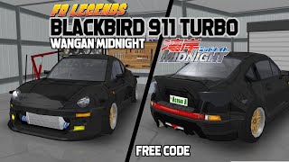 FR legends BlackBird Porsche 911 turbo wangan midnight livery | free code | Acrux A | Frl #37