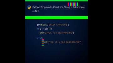 Check palindrome number of python programming #education #python #shorts