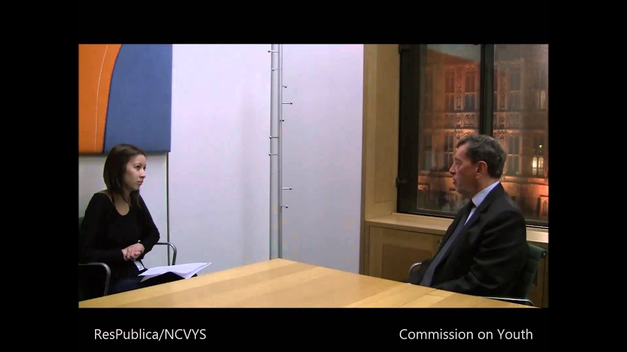 David Blunkett MP - Commission on Youth Interview