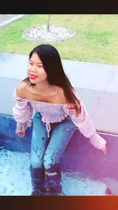 Wet jeans