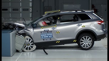 2008 Mazda CX-9 original moderate overlap crash test (extended footage)
