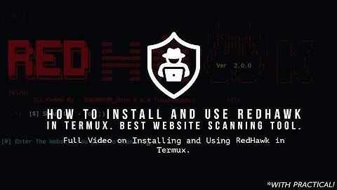 How to Install and Use RedHawk in Termux | Best Website Scanning Tool