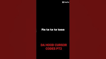 DA HOOD cursor codes pt2. #roblox