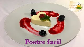 Postre cremoso de frutos rojos - Receta de postre italiano