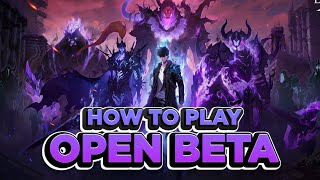 HOW TO DOWNLOAD + PLAY OPEN BETA | Solo Leveling ARISE