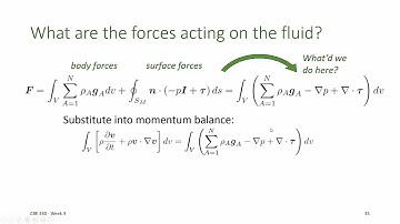 CBE 330 03 07 - the Cauchy momentum equation