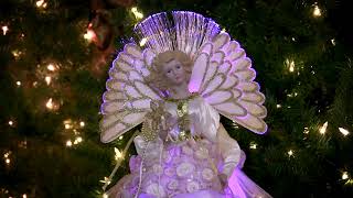 White and Gold Lighted Angel Christmas Tree Topper- Northlight NL00921