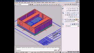 Autodesk AutoCAD 3D 06 Выдавливание по плану этажа xvid
