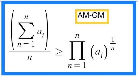 arithmetic Mean geometry Mean inequality real analysis