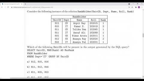 Data Base Management System   NPTEL   Week 2 Assignment 2 Solution   July 2021