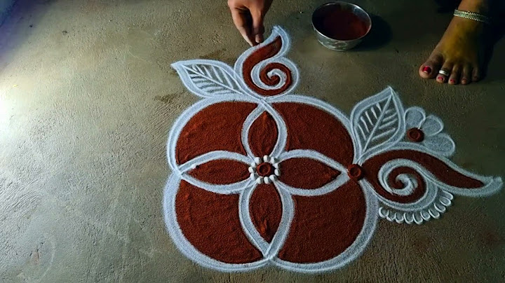 Karthigai deepam 2024 🌹sangu flower rangoli kolam 3*1 🌹deepam Diya muggulu 🌹simple newyear rangoli