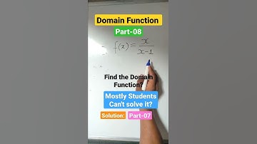 Domain Function part-08 #shorts #domain #mathematics #maths #math #functions #function #iit #jee