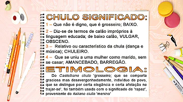 Qual o correto chulo ou XULO?