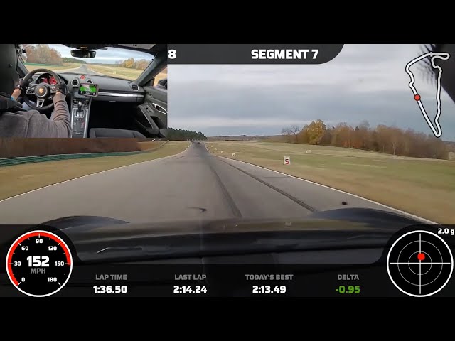 2:12.58 Virginia International Raceway - VIR (Full Course) Porsche 718 ...