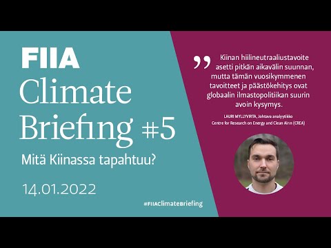 Video: Miksi Kiina käyttää hiiltä?