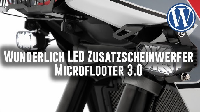 Set: Motorrad Zusatzscheinwerfer LED S2 einzeln mit E-Zulassung