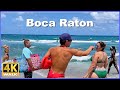 【4K】WALK Boca RATON Beach FLORIDA 4k video USA Travel vlog