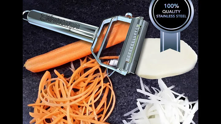 Firstchefpro Ultra Sharp Dual Julienne Peeler & Vegetable Peeler