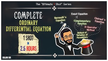 Differential Equation in One Shot | 1st & 2nd Order | Engineering Mathematics