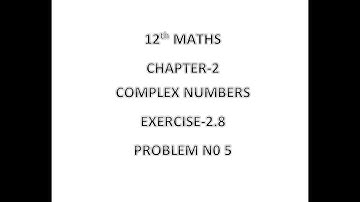 12TH MATHS EXERCISE 2.8 Q.NO-5 #SOLVE THE EQUATION Z^3+27=0          #TAMIL
