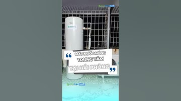 Máy Nước Nóng Trung Tâm Heat Pump Midea 200 Lít lắp đặt hoàn thiện tại thành phố Hải Phòng #shorts