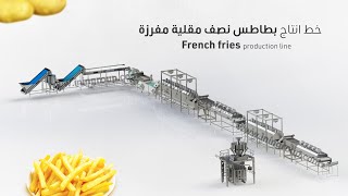 خط انتاج بطاطس نصف مقلية |French Fries Production Line