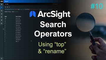 ArcSight Search Operators – #10 – Top and Rename