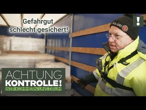 24 Tonnen Ladung mit nur 10 Spanngurten gesichert?! |2/2| Kabel Eins | Achtung Kontrolle