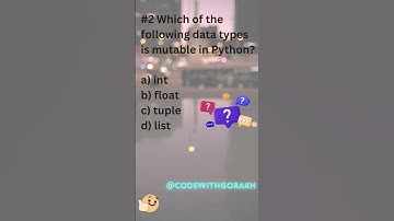 Which of the following data types is mutable in Python #programming #quiz #python @CodyKo