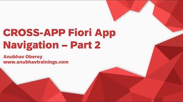 Part 2 Cross App Fiori Navigation | Navigate to Manage sales order with URL parameters