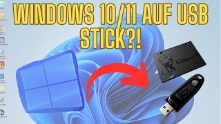 Windows 10/11 auf USB Stick installieren | LIVE System erstellen | Daten retten || ITpieces