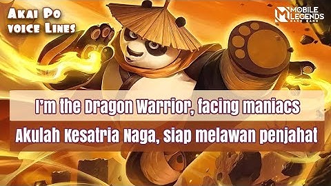 Akai Po Kung Fu Panda Skin Voice Lines And Quotes Mobile Legends